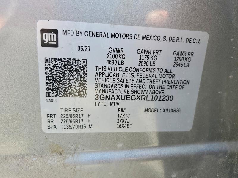 Продаж на аукціоні авто 2024 Chevrolet Equinox, vin: 3GNAXUEGXRL101230, номер лоту: 61320566