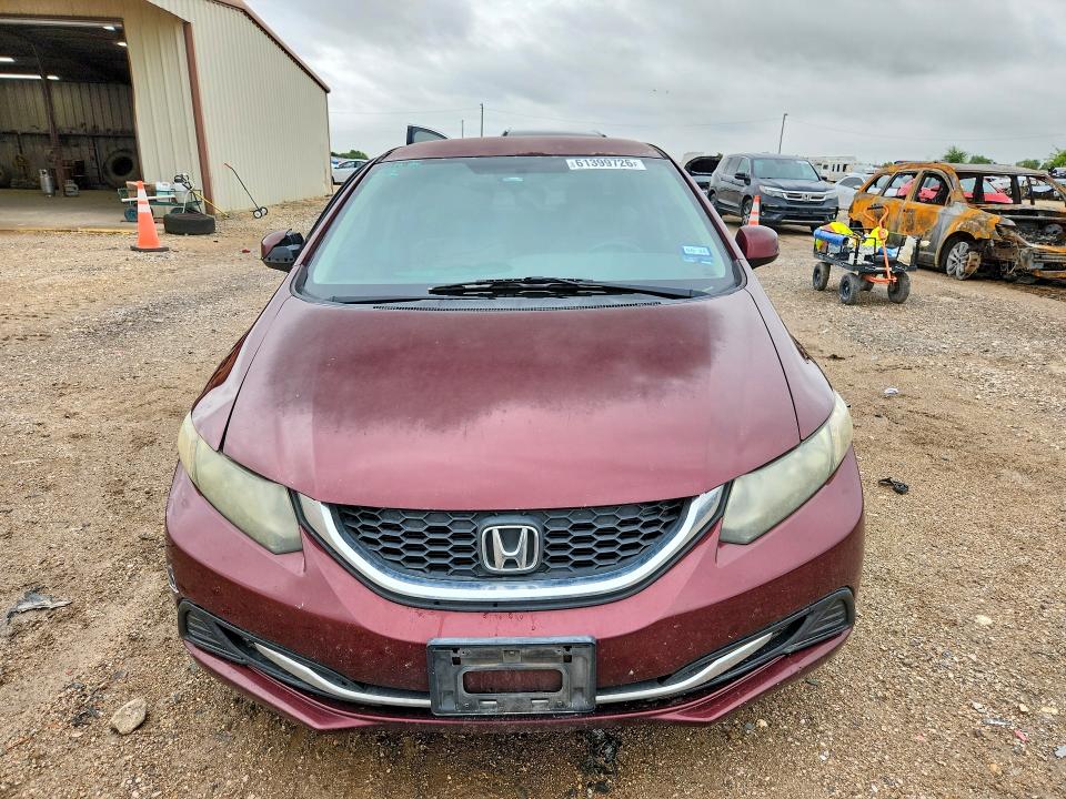 61399726 :رقم المزاد ، 2HGFB2F54DH543728 vin ، 2013 Honda Civic مزاد بيع