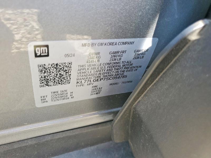 61783746 :رقم المزاد ، KL77LGEP7SC054785 vin ، 2025 Chevrolet Trax مزاد بيع