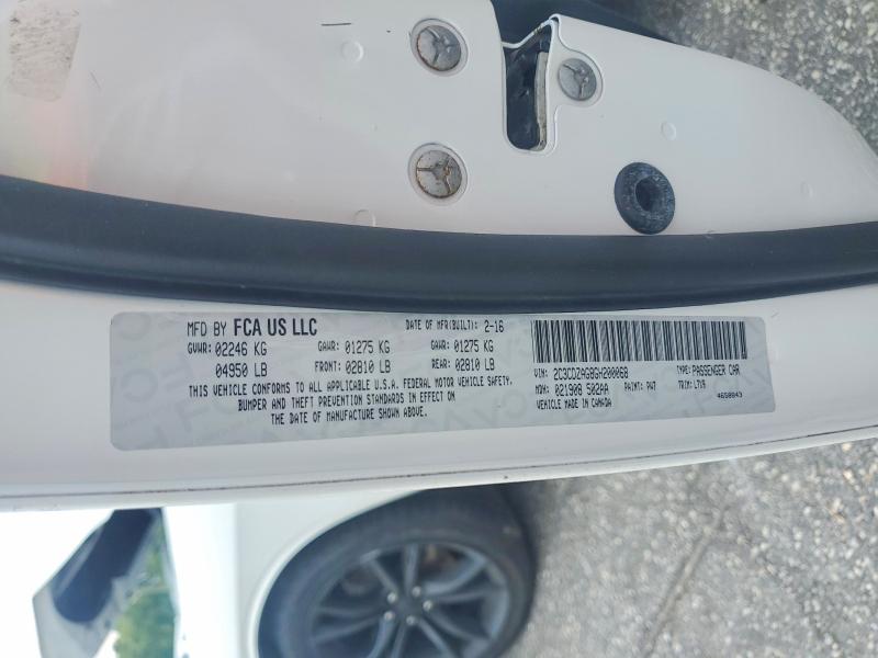 Aukcja sprzedaży 2016 Dodge Challenger, vin: 2C3CDZAG8GH200068, numer aukcji: 62434096