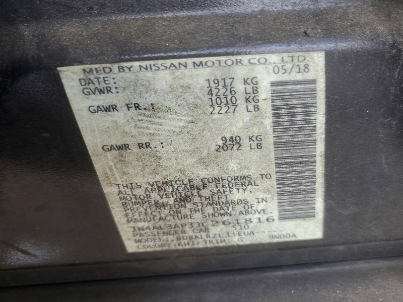 59291206 :رقم المزاد ، 1N4AL3AP3JC261816 vin ، 2018 Nissan Altima مزاد بيع