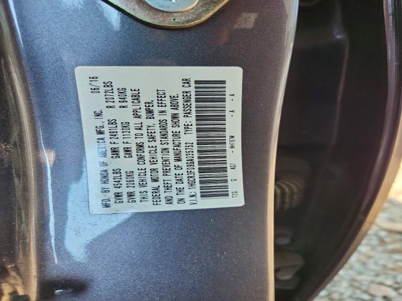 2016 Honda Accord მანქანა იყიდება აუქციონზე, vin: 1HGCR3F09GA035752, აუქციონის ნომერი: 60354826