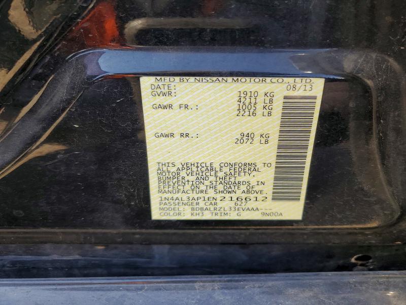 Aukcja sprzedaży 2014 Nissan Altima, vin: 1N4AL3AP1EN216612, numer aukcji: 61511276