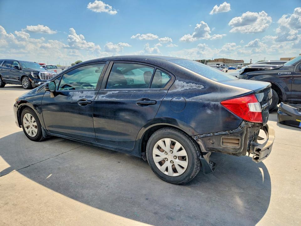 59621406 :رقم المزاد ، 2HGFB2F58CH555203 vin ، 2012 Honda Civic مزاد بيع