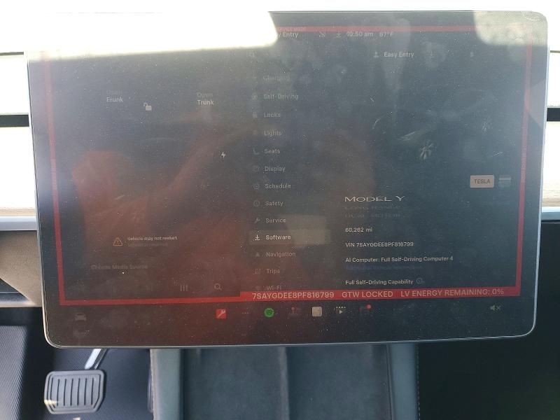 Продаж на аукціоні авто 2023 Tesla Model Y, vin: 7SAYGDEE8PF816799, номер лоту: 58248566