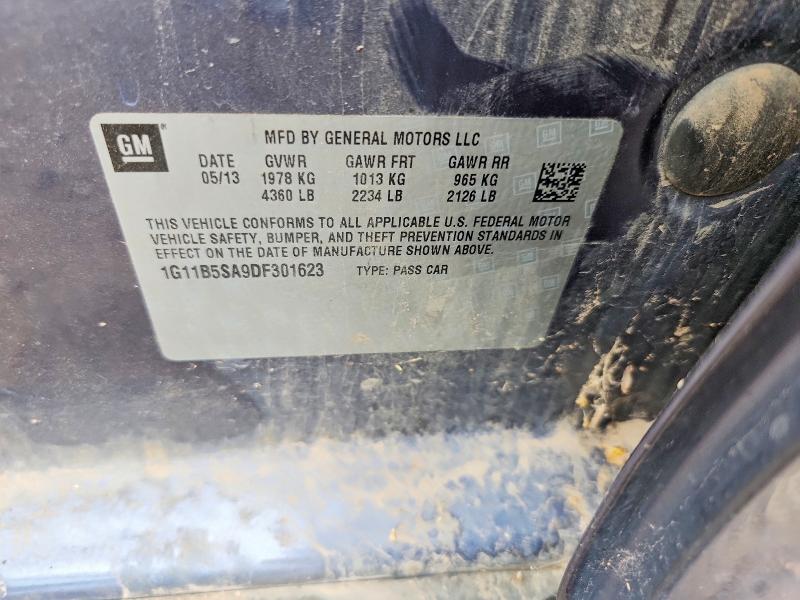 Aukcja sprzedaży 2013 Chevrolet Malibu, vin: 1G11B5SA9DF301623, numer aukcji: 61404086