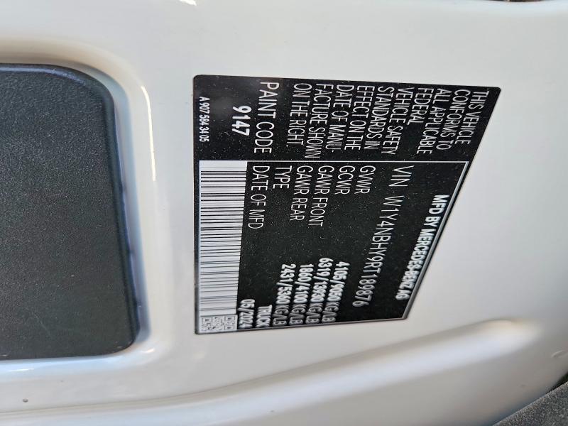 Продажа на аукционе авто 2024 Mercedes-benz Sprinter, vin: W1Y4NBHY9RT189876, номер лота: 60582076