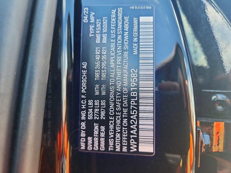 Aukcja sprzedaży 2023 Porsche Macan, vin: WP1AA2A57PLB19582, numer aukcji: 59275386