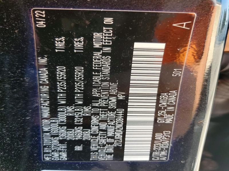 Продажа на аукционе авто 2022 Lexus Rx, vin: 2T2JGMDA2NC084440, номер лота: 59032926