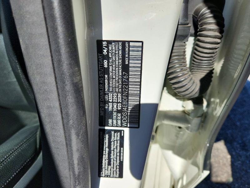 Продажа на аукционе авто 2015 Mercedes-benz Cla, vin: WDDSJ4EB0FN221767, номер лота: 61800686