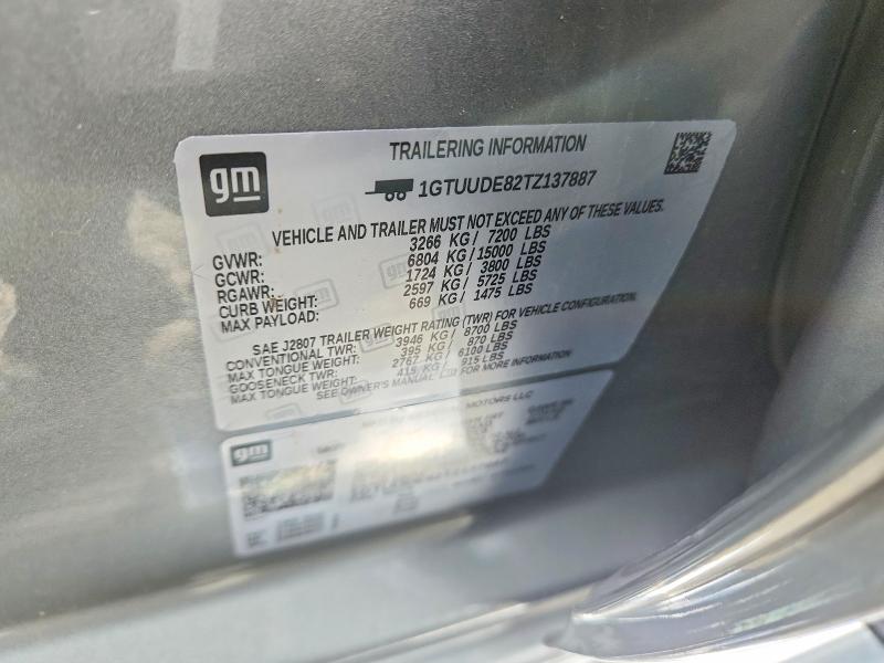 Aukcja sprzedaży 2026 Gmc Sierra, vin: 1GTUUDE82TZ137887, numer aukcji: 60557086