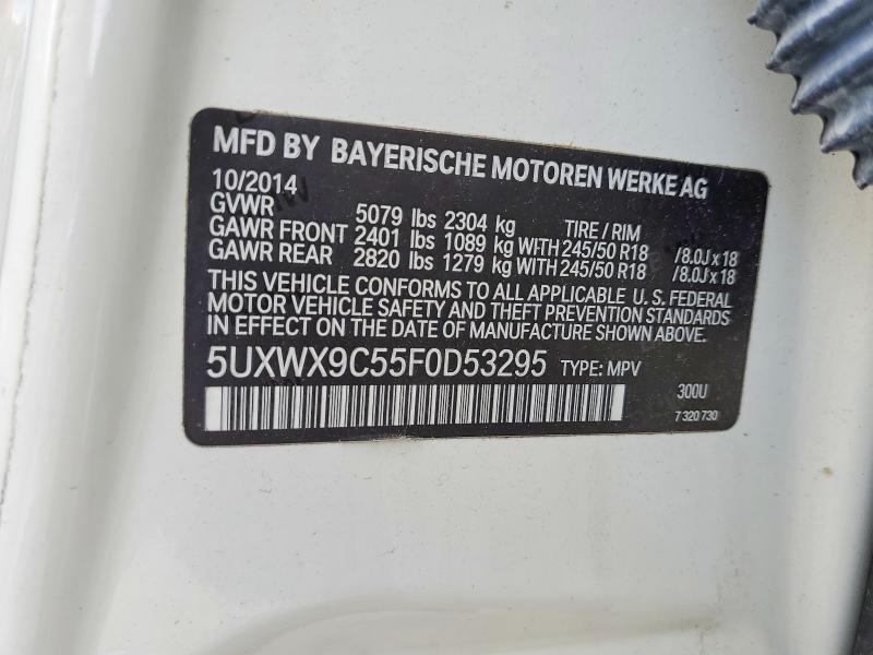 Продаж на аукціоні авто 2015 Bmw X3, vin: 5UXWX9C55F0D53295, номер лоту: 60608326