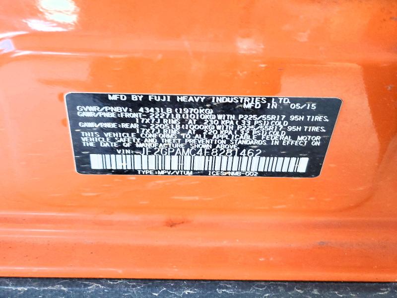 59600046 :رقم المزاد ، JF2GPAMC4F8281462 vin ، 2015 Subaru Xv Crosstrek مزاد بيع