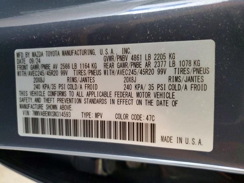 Продаж на аукціоні авто 2025 Mazda Cx-50, vin: 7MMVABEMXSN314593, номер лоту: 59984416
