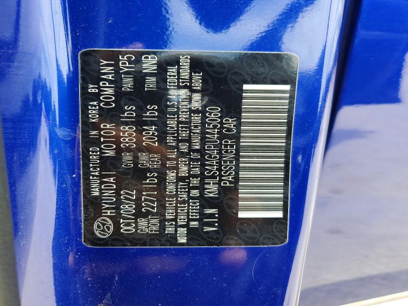2023 Hyundai Elantra მანქანა იყიდება აუქციონზე, vin: KMHLS4AG4PU445060, აუქციონის ნომერი: 59105556