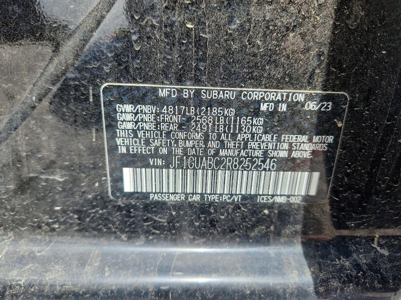 Продаж на аукціоні авто 2024 Subaru Impreza, vin: JF1GUABC2R8252546, номер лоту: 62481936