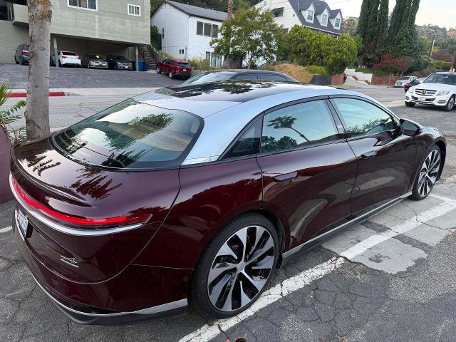 2022 Lucid Motors Air მანქანა იყიდება აუქციონზე, vin: 50EA1GBA8NA005072, აუქციონის ნომერი: 61463616