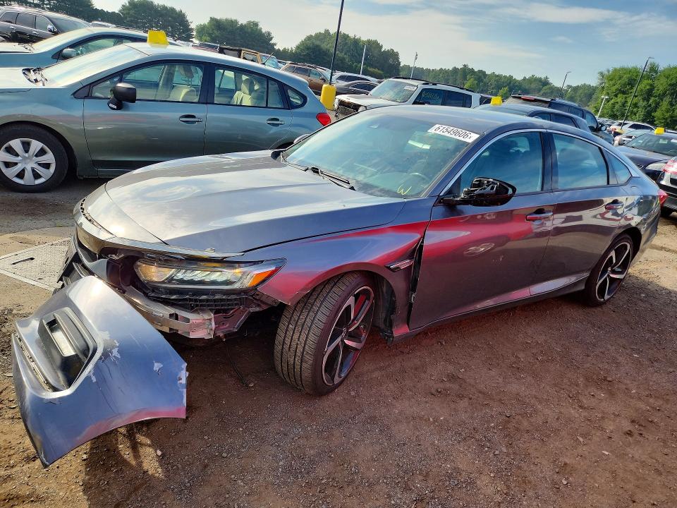 61549606 :رقم المزاد ، 1HGCV1F35KA024847 vin ، 2019 Honda Accord مزاد بيع