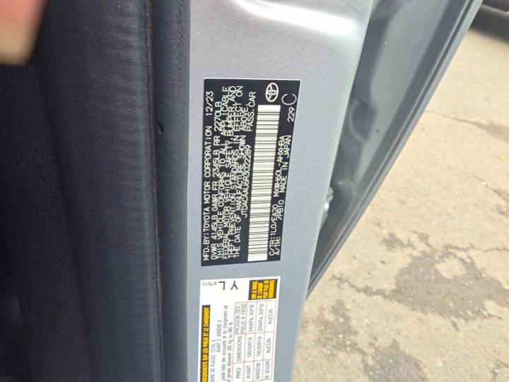 Aukcja sprzedaży 2024 Toyota Prius, vin: JTDACAAU6R3022289, numer aukcji: 61777866