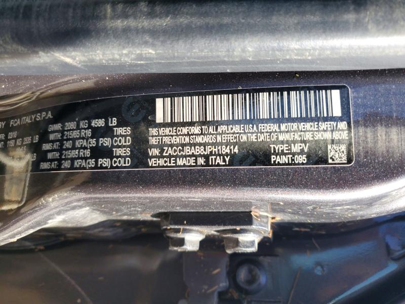 Aukcja sprzedaży 2018 Jeep Renegade, vin: ZACCJBAB8JPH18414, numer aukcji: 59253066