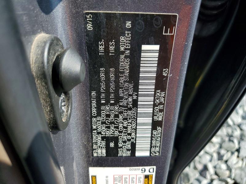 Продажа на аукционе авто 2016 Lexus Gx, vin: JTJBM7FX8G5123355, номер лота: 63426806