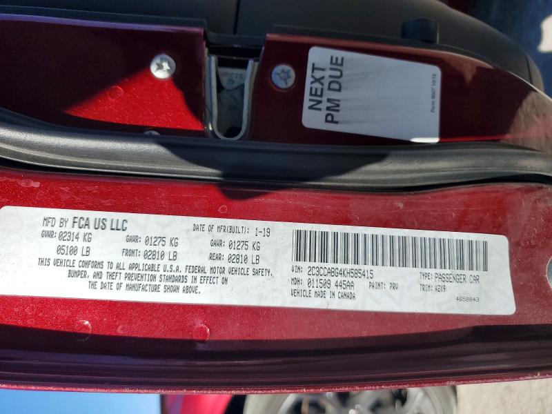 60086226 :رقم المزاد ، 2C3CCABG4KH585415 vin ، 2019 Chrysler 300 مزاد بيع