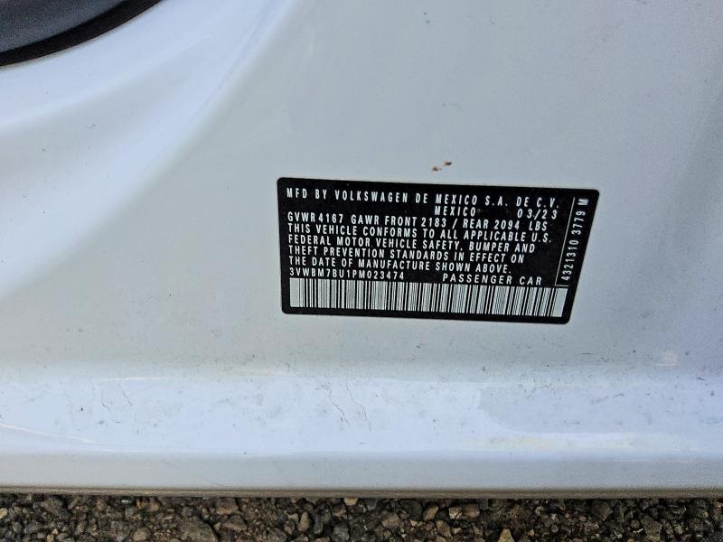 Aukcja sprzedaży 2023 Volkswagen Jetta, vin: 3VWBM7BU1PM023474, numer aukcji: 58628606