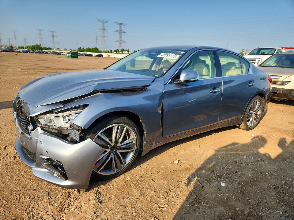 2014 Infiniti Q50 მანქანა იყიდება აუქციონზე, vin: JN1BV7AR5EM705296, აუქციონის ნომერი: 60893666