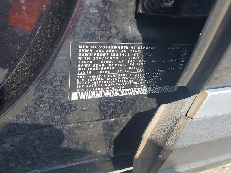 Aukcja sprzedaży 2015 Volkswagen Tiguan, vin: WVGAV7AX6FW509764, numer aukcji: 62669636