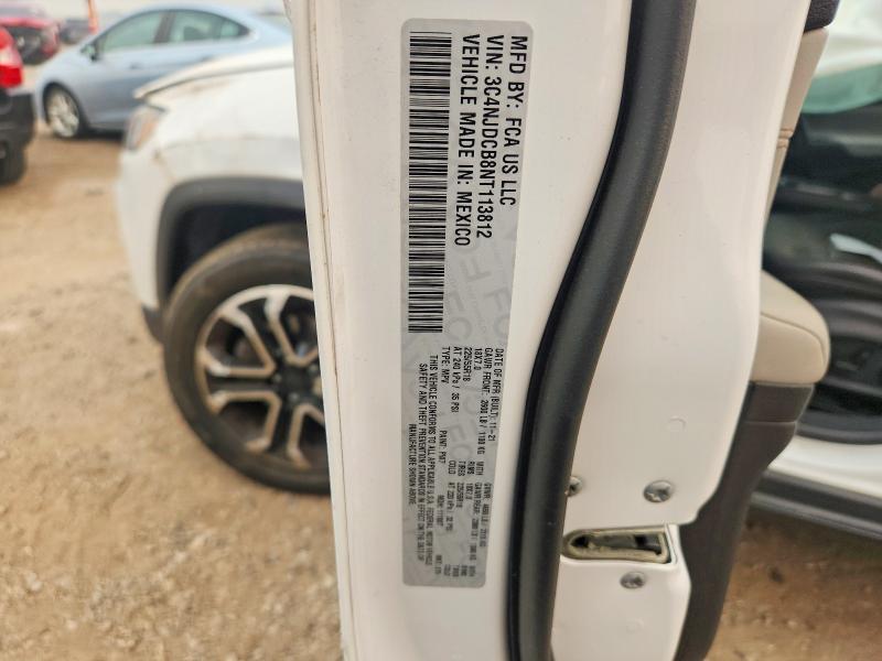 61243656 :رقم المزاد ، 3C4NJDCB8NT113812 vin ، 2022 Jeep Compass مزاد بيع