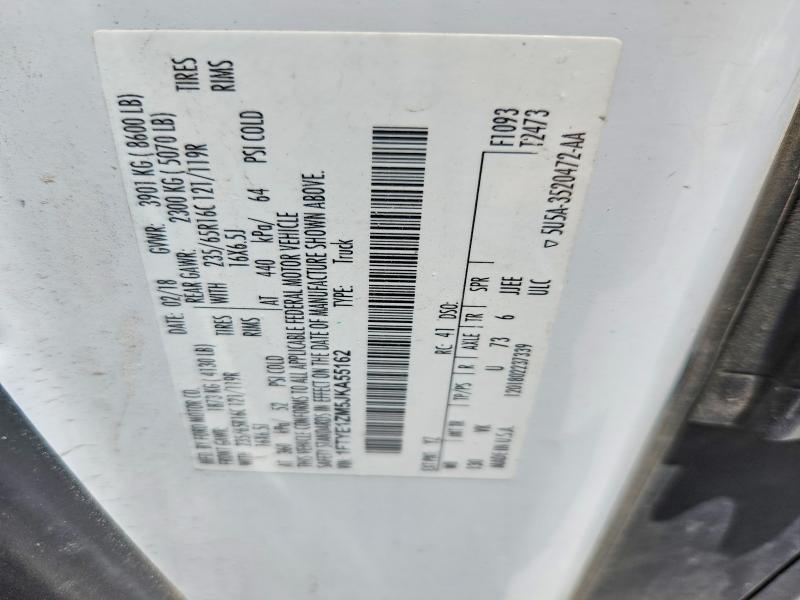 Aukcja sprzedaży 2018 Ford Transit, vin: 1FTYE1ZM5JKA55162, numer aukcji: 60260726