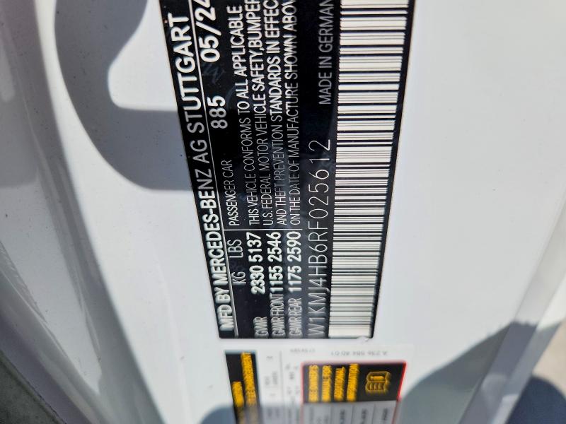 Продажа на аукционе авто 2024 Mercedes-benz Cle, vin: W1KMJ4HB6RF025612, номер лота: 63314586