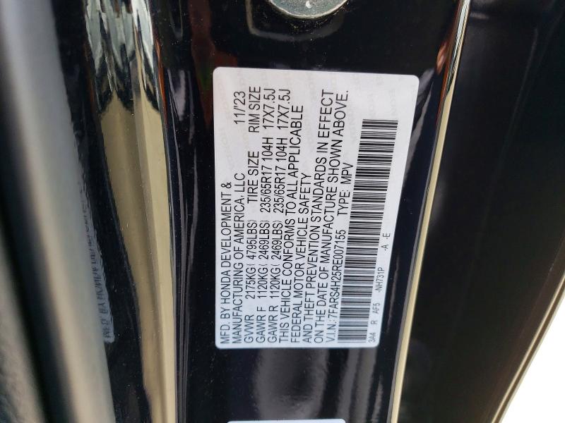 2024 Honda Cr-v მანქანა იყიდება აუქციონზე, vin: 7FARS4H25RE007155, აუქციონის ნომერი: 61487916