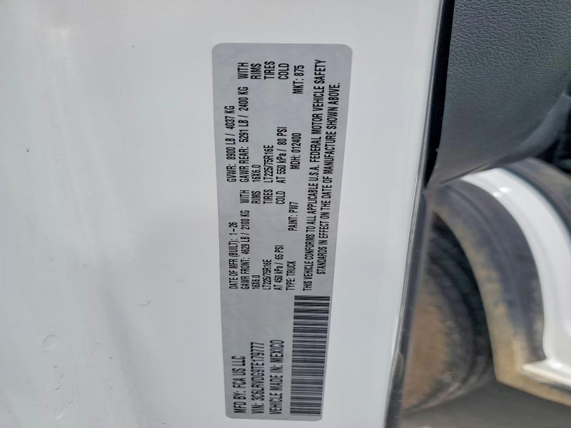62119486 :رقم المزاد ، 3C6LRVDG9TE179777 vin ، 2026 Ram Promaster 2500 مزاد بيع