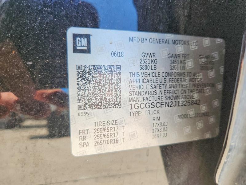 Продажа на аукционе авто 2018 Chevrolet Colorado, vin: 1GCGSCEN2J1325842, номер лота: 62436446