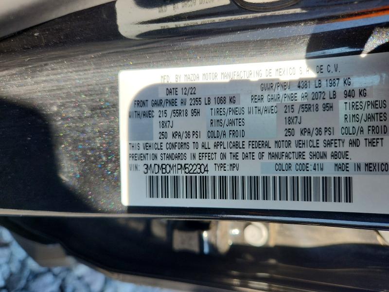 Aukcja sprzedaży 2023 Mazda Cx-30, vin: 3MVDMBCM1PM522304, numer aukcji: 62467696