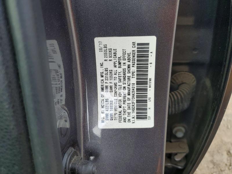Aukcja sprzedaży 2017 Honda Accord, vin: 1HGCR2F73HA294018, numer aukcji: 62641096