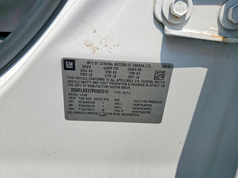 Продаж на аукціоні авто 2015 Gmc Terrain, vin: 2GKFLXE37F6363316, номер лоту: 62889236