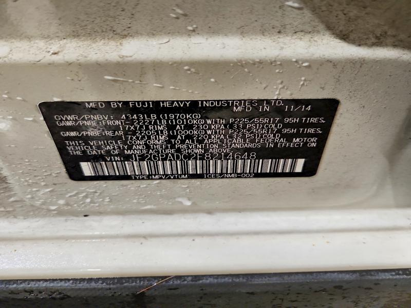 Продажа на аукционе авто 2015 Subaru Xv Crosstrek, vin: JF2GPADC2F8214648, номер лота: 61353726