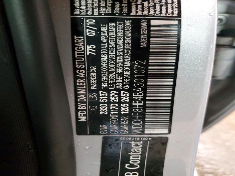 62864066 :رقم المزاد ، WDDHF8HB4BA301072 vin ، 2011 Mercedes-benz E مزاد بيع