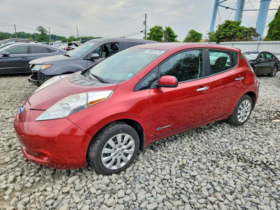 59870776 :رقم المزاد ، 1N4AZ0CPXFC314822 vin ، 2015 Nissan Leaf مزاد بيع