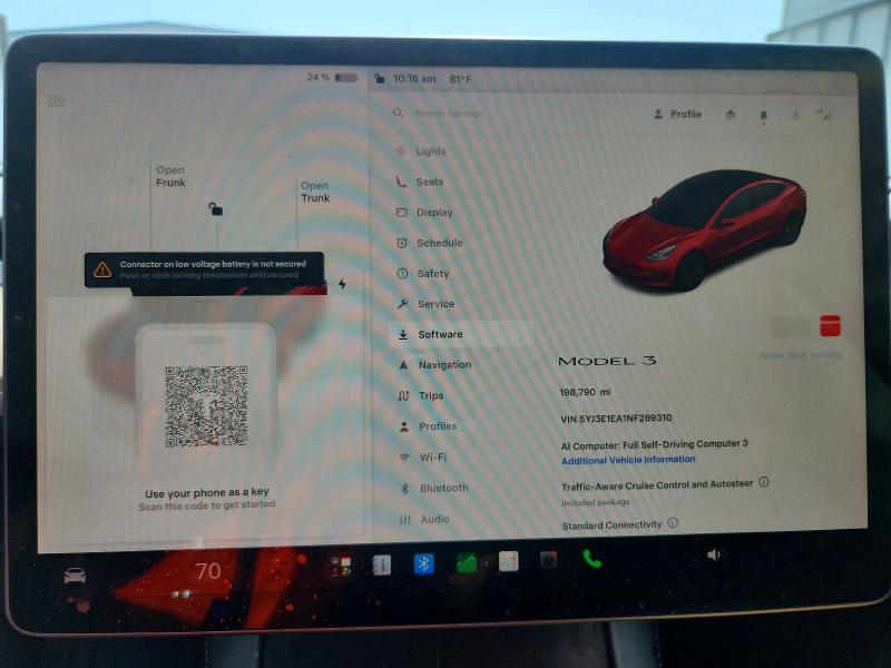 2022 Tesla Model 3 მანქანა იყიდება აუქციონზე, vin: 5YJ3E1EA1NF289310, აუქციონის ნომერი: 61582706