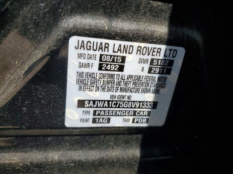 Продажа на аукционе авто 2016 Jaguar Xj, vin: SAJWA1C75G8V91333, номер лота: 62359616