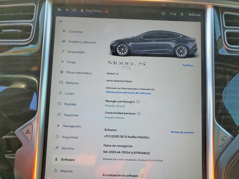 Aukcja sprzedaży 2016 Tesla Model S, vin: 5YJSA1E12GF175343, numer aukcji: 61436666