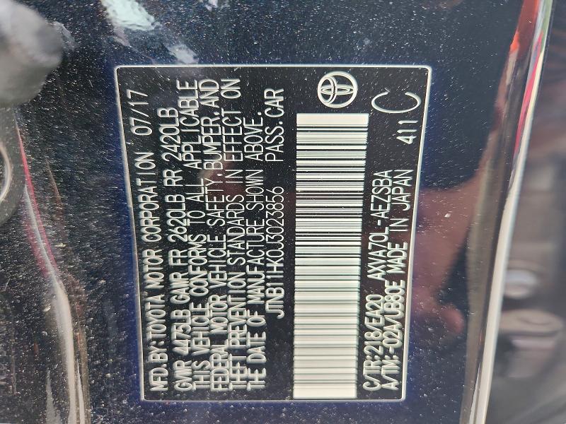 Aukcja sprzedaży 2018 Toyota Camry, vin: JTNB11HK0J3023856, numer aukcji: 60592936