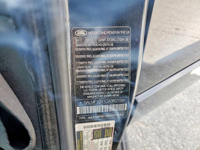 Продажа на аукционе авто 2012 Land Rover Range Rover, vin: SALMF1D41CA360159, номер лота: 60858456