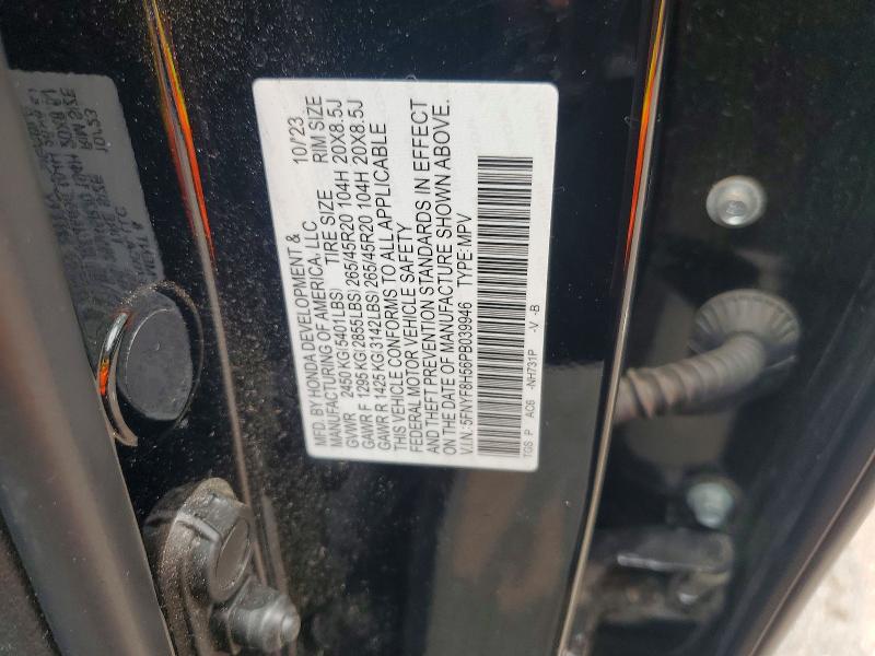 61557046 :رقم المزاد ، 5FNYF8H56PB039946 vin ، 2023 Honda Passport مزاد بيع