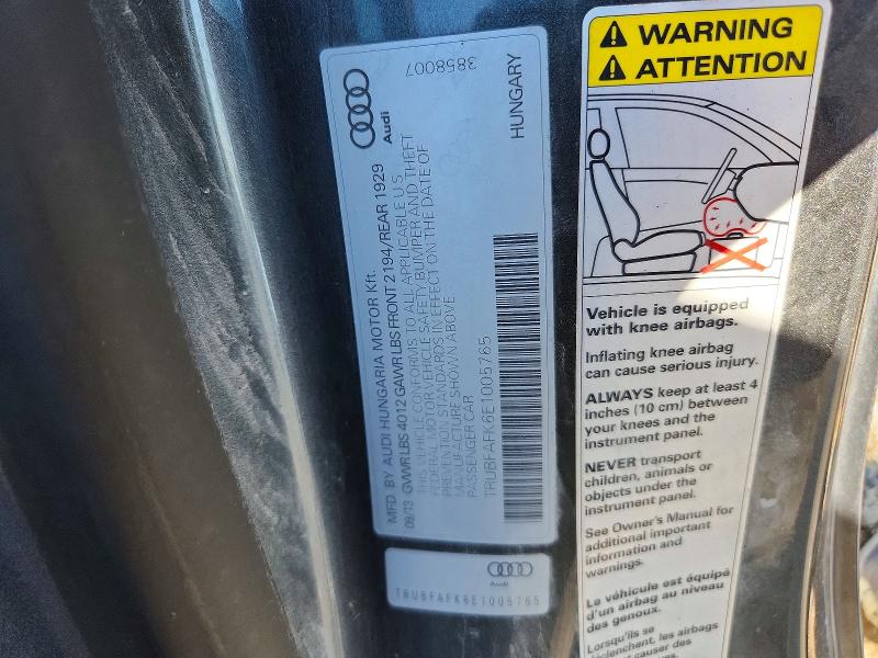 Продаж на аукціоні авто 2014 Audi Tt, vin: TRUBFAFK6E1005765, номер лоту: 61419856