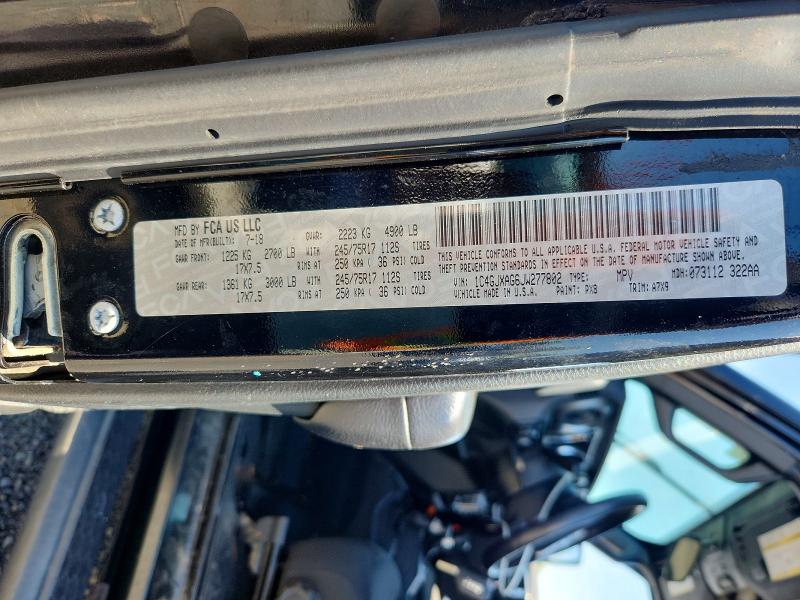 Aukcja sprzedaży 2018 Jeep Wrangler, vin: 1C4GJXAG6JW277802, numer aukcji: 61617726
