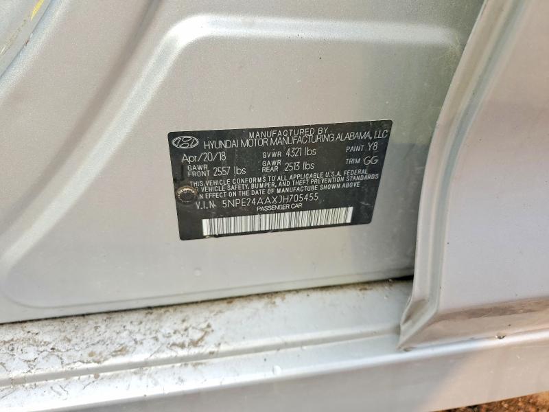 Aukcja sprzedaży 2018 Hyundai Sonata, vin: 5NPE24AAXJH705455, numer aukcji: 60916966